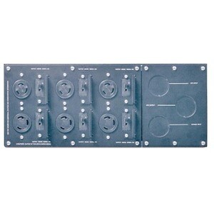 SINGLE PHASE SERVICE BYPASS PANEL 7500-10000VA BLAC
