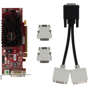 VisionTek Radeon 4350 SFF 512MB DDR2 (2x DVI-I, TV Out) w/ 2x DVI-I to VGA Adapter - ATi Radeon HD 4350 600MHz - 512MB DDR