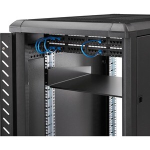 StarTech.com 19" 2HE Fachboden für Serverschrank bis 20 Kg belastbar aus Stahlblech - 20 kg Static/Stationary Weight Capacity