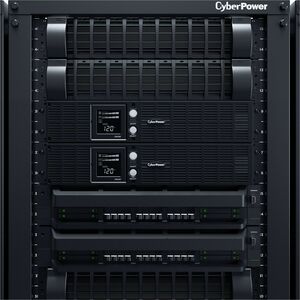 CyberPower OR2200LCDRT2U Smart App LCD UPS Systems - 2000VA/1320W, 120 VAC, NEMA 5-20P, 2U, Rack / Tower, 8 Outlets, LCD, 