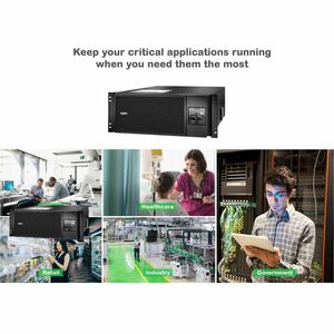 APC Smart-UPS On-Line, 6kVA/6kW, Rackmount 4U, 208V, 2x L6-20R+3x L6-30R NEMA outlets, Network Card+SmartSlot, Extended ru