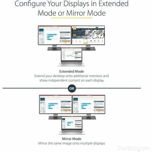 StarTech.com 2-Port Multi-Monitor-Adapter - Mini DisplayPort auf 2x DisplayPort MST Hub - Dual 4K 30Hz - 30 Hz bis 60 Hz -