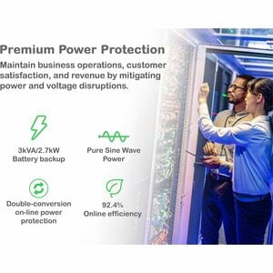 APC Smart-UPS On-Line, 3kVA, Rackmount 2U, 120V, 8x 5-20R+1x L5-30R NEMA outlets, SmartSlot, Extended runtime, W/ rail kit