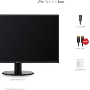 ViewSonic VA2719-SMH 27 Inch IPS 1080p LED Monitor with Ultra-Thin Bezels, HDMI and VGA Inputs for Home and Office - 27" M