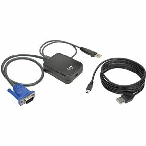 Tripp Lite series B032-VU1 KVM Console to USB 2.0 Portable Laptop Crash Cart Adapter - 1 Computer(s) - 1 Local User(s) - 0