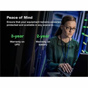 APC Smart-UPS On-Line, 1500VA, Rackmount 2U, 120V, 6x NEMA 5-15R outlets, SmartSlot, Extended runtime, W/ rail kit - 2U Ra