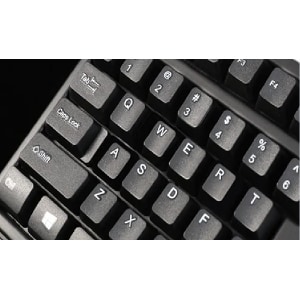 Adesso Tru-Form Wireless Ergo Mini Keyboard & Mouse - USB Membrane Wireless RF Keyboard - 87 Key - English (US) - Black - 