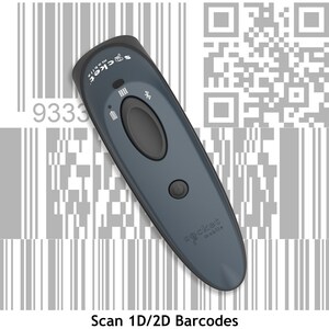 Socket Mobile DuraScan D740 Handheld Barcode Scanner - Wireless Connectivity - Utility Gray - 2 scan/s - 495 mm Scan Dista