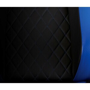 Corsair T1 RACE 2018 Gaming Chair - Black/Blue - For Game, Desk, Office - Metal, PU Leather, Nylon, Steel, PVC Leather - B