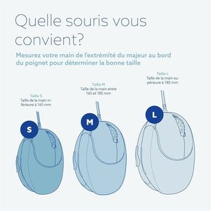 R-Go HE Break ergonomic mouse, vertical mouse with break software, prevents RSI, medium (hand length 165-185mm), right han