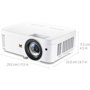 ViewSonic PX706HD 3D Ready Objektiv mit kurzer Brennweite (Short Throw) DLP-Projektor - 16:9 - 1920 x 1080 Piel - 22,000:1