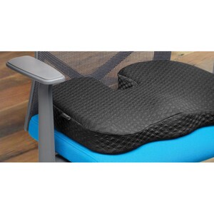 Kensington Premium Seat Cushion - 459.74 mm x 363.22 mm - Gel, Memory Foam Filling - U-shaped - Comfortable, Ergonomic Des