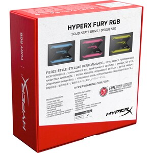 Kingston HyperX FURY RGB 480 GB Solid State Drive - 2.5" Internal - SATA (SATA/600) - 550 MB/s Maximum Read Transfer Rate 