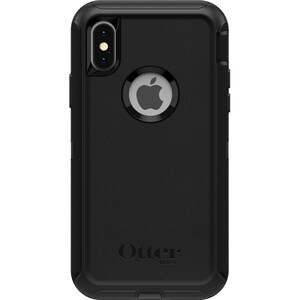 OtterBox Defender Rugged Carrying Case (Holster) Apple iPhone XS, iPhone X Smartphone - Black - Dirt Resistant, Bump Resis