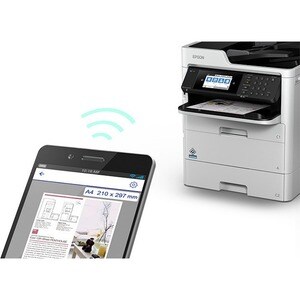 Epson WorkForce Pro WF-C579R Wireless Inkjet Multifunction Printer - Color - Copier/Fax/Printer/Scanner - 34 ppm Mono/34 p