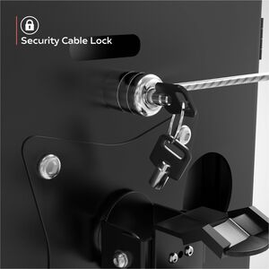 CTA Digital Premium Locking Shelf Mount for iPad Gen 7-10 & Other 7-11" Tablets - 7" to 11" Screen Support - Steel, Galvan