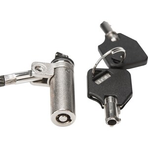 Rocbolt R20 Slim Security Cable with Key Lock and (2) Keys - 10mm Lock Head for Thinnest Laptop, Ultrabook Devices - Galva