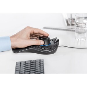 Dispositif d'Entrée 3D 3Dconnexion SpaceMouse Pro - Fréquence radio - USB - Câble/sans fil - 2,40 GHz