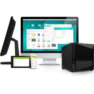 ASUSTOR AS5304T SAN/NAS Storage System - Intel Celeron J4105 Quad-core (4 Core) 1.50 GHz - 4 x HDD Supported - 64 TB Suppo