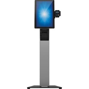 Elo Wallaby Self-Service Countertop Stand - Up to 22" Screen Support - Black, Silver