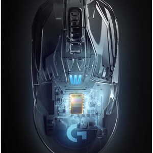 Logitech LIGHTSPEED G903 Gaming Mouse - Wi-Fi - USB - Optical - 11 Button(s) - Black - Cable/Wireless - 16000 dpi - Tilt W