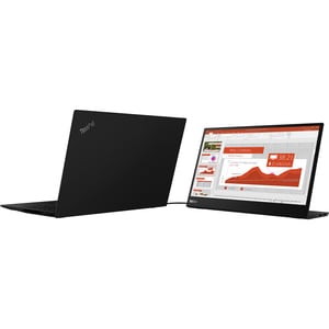 Lenovo ThinkVision M14 14" Class Full HD LCD Monitor - 16:9 - Raven Black - 35.6 cm (14") Viewable - In-plane Switching (I