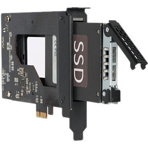 Icy Dock ToughArmor MB839SP-B Drive Slot Adapter - PCI Express 2.0 x1 Host Interface Internal - Black - Hot Swappable Bays