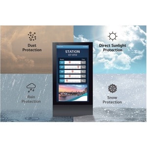 LCD Digital Signage LG 55XE4F-M 1397 mm - 1920 x 1080 - Direct LED - 4000 cd/m² - 1080p - USB - HDMI - Seriale - Ethernet 