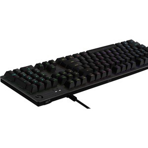 Logitech G512 Gaming Keyboard - Cable Connectivity - USB 2.0 Interface - Portuguese - Carbon - Mechanical Keyswitch Volume