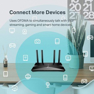 TP-Link Archer AX10 Wi-Fi 6 IEEE 802.11ax Ethernet Drahtlos Router - Dualband - 2,40 GHz ISM-Band - 5 GHz UNII-Band - 4 x 