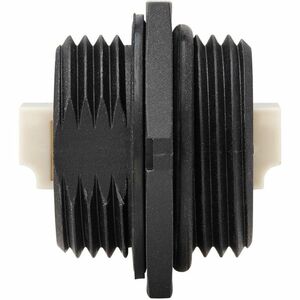 Eaton Tripp Lite Series Rigid Industrial IP68 Duplex Multimode Fiber Coupler (LC/LC) with Dust Cap, 10G Ethernet, TAA - 2 