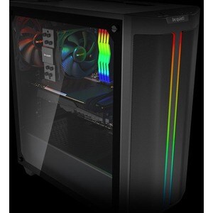 be quiet! Pure Base 500 BGW37 Computergehäuse - ATX, Micro ATX, Mini ITX Motherboard Supported - Gehärtetes Glas, Acrylnit
