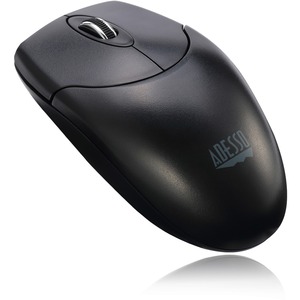Adesso Antimicrobial Wireless Desktop Mouse - Optical - Wireless - 30 ft - Radio Frequency - 2.40 GHz - Black - USB Type A