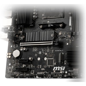 MSI B550M PRO-VDH WIFI Desktop Motherboard - AMD B550 Chipset - Socket AM4 - Micro ATX - 128 GB DDR4 SDRAM Maximum RAM - D