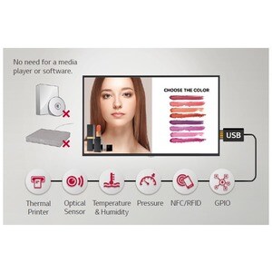 LG 55UH5F-H Digital Signage Display - 55" LCD - 8 GB - 3840 x 2160 - LED - 500 Nit - 2160p - HDMI - USB - DVI - Serial - W