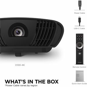 ViewSonic X100-4K Deckenmontage LED-Projektor - 16:9 - 3840 x 2160 Piel - 3,000,000:1 Kontrastverhältnis - 1200 lm Helligk