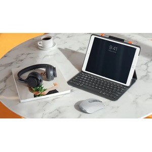 Logitech MX Anywhere 3 Mouse - Bluetooth - USB Type C - Darkfield - 6 Button(s) - Grey - Wireless - 4000 dpi - Scroll Wheel