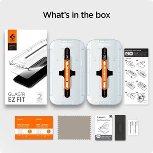 Spigen GLAS.tR EZ Fit Tempered Glass Screen Protector - Transparent - 2 - For LCD iPhone 12, iPhone 12 Pro - Fingerprint R