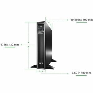 APC Smart-UPS X, Line Interactive, 1000VA, Rack/tower convertible 2U, 120V, 8x 5-15R NEMA, SmartConnect port, Extended run