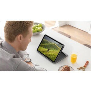 Logitech Folio Touch Keyboard/Cover Case (Folio) Apple, Logitech iPad Air (4th Generation) Tablet - Oxford Gray - Scuff Re