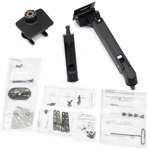 Ergotron Mounting Arm for Monitor, Display Screen, Curved Screen Display - Black - Landscape/Portrait - Height Adjustable 