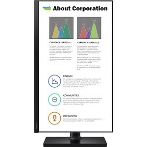 Samsung Professional F27T450FQU 27" Class Full HD LCD Monitor - 16:9 - Black - 68.6 cm (27") Viewable - In-plane Switching