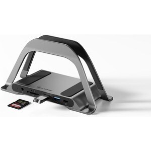 ALOGIC Bolt Plus USB-C Docking Station with stand - ALOGIC Bolt Plus 10-in-1 USB-C Hub Laptop docking station with 100W Po