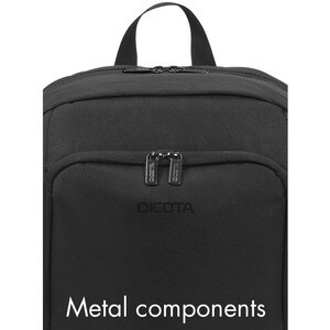 Dicota Eco Tasche für 33 cm (13 Zoll) bis 35,8 cm (14,1 Zoll) Notebook - Schwarz - 300D Polyethylene Terephthalate (PET) K