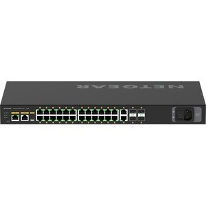 Netgear M4250-26G4F-PoE+ AV Line Managed Switch - 24 Ports - Manageable - 3 Layer Supported - Modular - 4 SFP Slots - 35.8