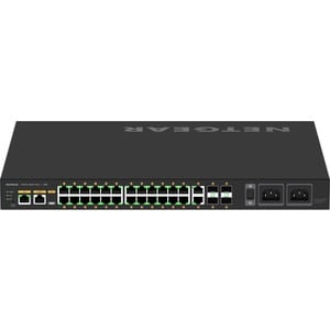 Netgear M4250-26G4F-PoE++ AV Line Managed Switch - 24 Ports - Manageable - 3 Layer Supported - Modular - 4 SFP Slots - 48.