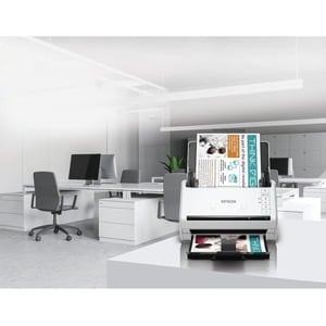 Epson WorkForce DS-570WII Sheetfed Scanner - 600 dpi Optical - 30-bit Color - 30-bit Grayscale - 35 ppm (Mono) - 35 ppm (C