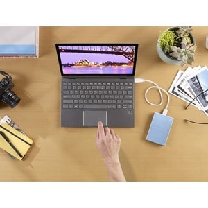 Seagate One Touch STKY1000402 1 TB Portable Hard Drive - External - Light Blue - Desktop PC, MAC Device Supported - USB 3.