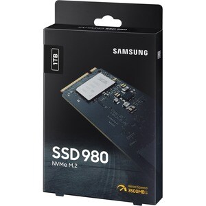 Samsung 980 MZ-V8V1T0BW 1 TB Solid State Drive - M.2 2280 Internal - PCI Express NVMe (PCI Express NVMe 3.0 x4) - Black - 