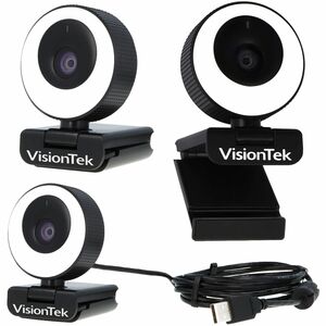 VisionTek VTWC40 Webcam - 2 Megapixel - 60 fps - USB 2.0 - 1920 x 1080 Video - CMOS Sensor - Auto-focus - Microphone